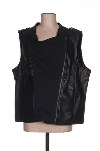 ciso gilets femme de couleur noir