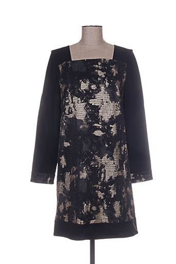 lauren vidal robes femme de couleur noir