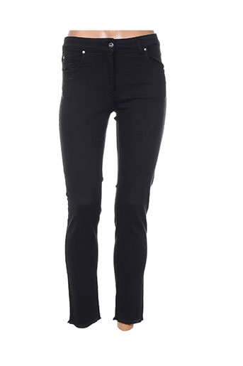 lauren vidal jeans femme de couleur noir