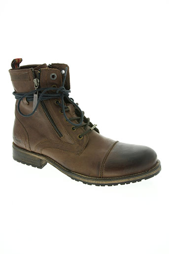 pepe jeans chaussures homme de couleur marron