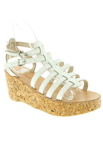 les tropeziennes chaussures femme de couleur blanc