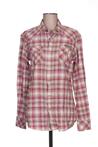diesel chemises homme de couleur rose