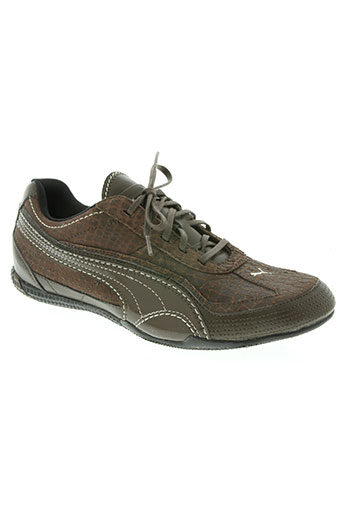 puma chaussures femme de couleur marron