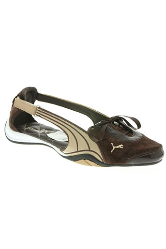 puma chaussures femme de couleur marron