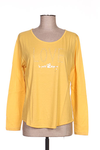 le petit baigneur t-shirts femme de couleur jaune