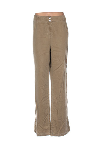 bleu de sym pantalons femme de couleur beige