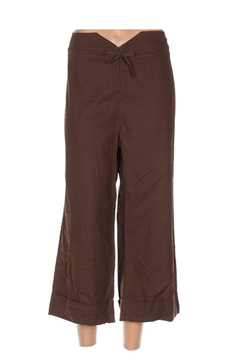 chrismas's pantacourts femme de couleur marron