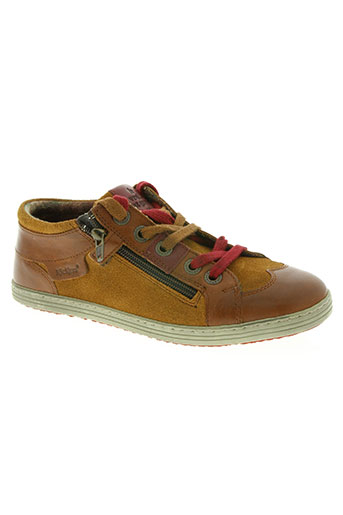 kickers chaussures garçon de couleur marron