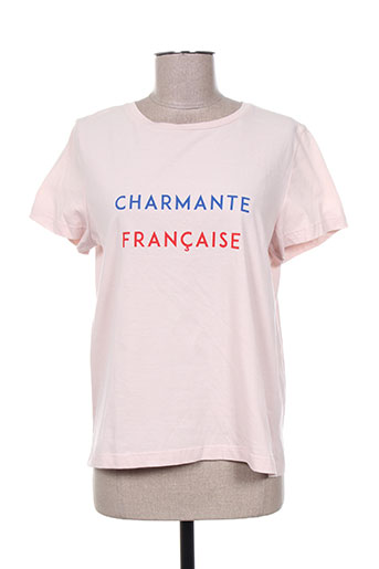 la gentle factory t-shirts femme de couleur rose