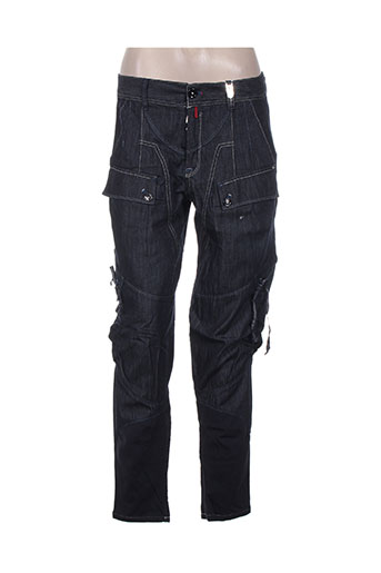 high pantalons femme de couleur bleu