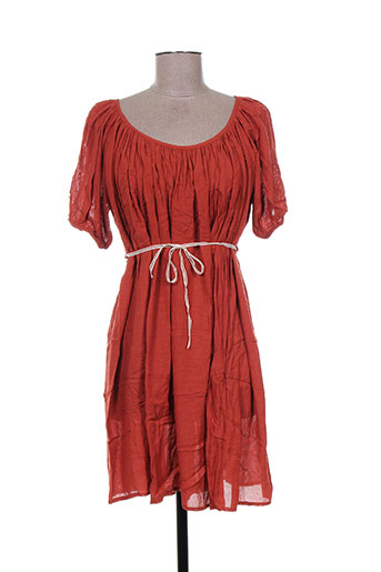 momoni robes femme de couleur orange