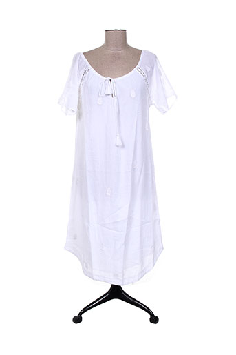 charlie joe robes femme de couleur blanc