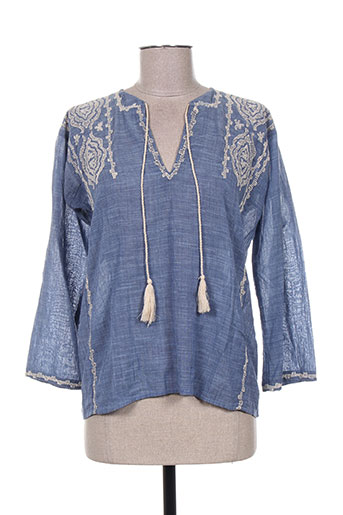 charlie joe chemises femme de couleur bleu