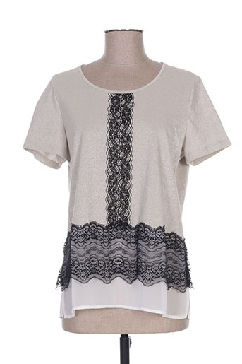 pause cafe t-shirts femme de couleur beige