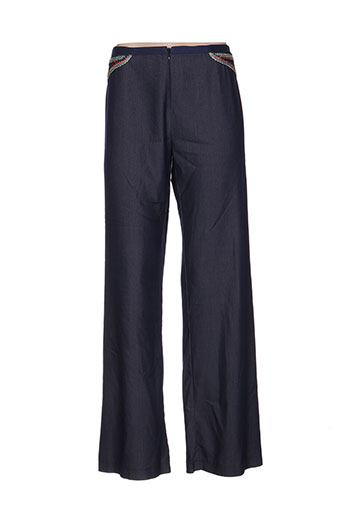 lo! les filles pantalons femme de couleur bleu