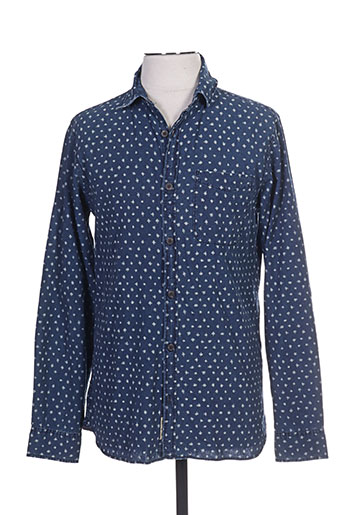 jack EFFI_CHAR_1 jones chemises homme de couleur bleu