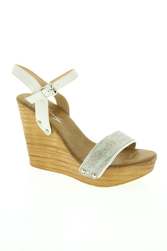 sinly shoes chaussures femme de couleur blanc
