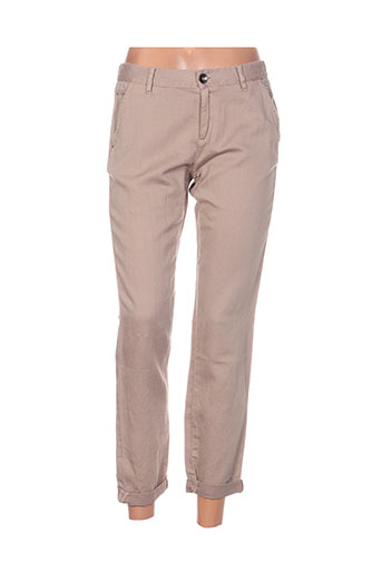 ddp pantalons femme de couleur beige