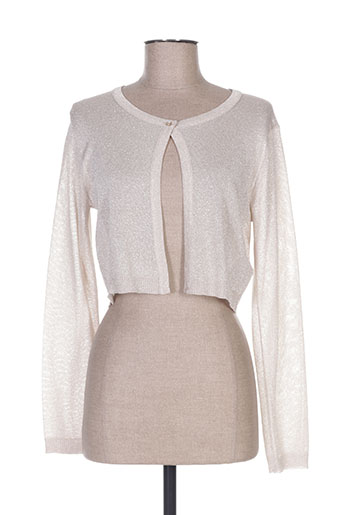 fred sabatier gilets femme de couleur beige