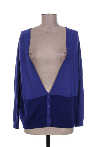 carven gilets femme de couleur bleu