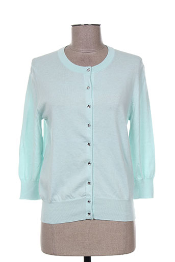 jardin des orangers gilets femme de couleur bleu