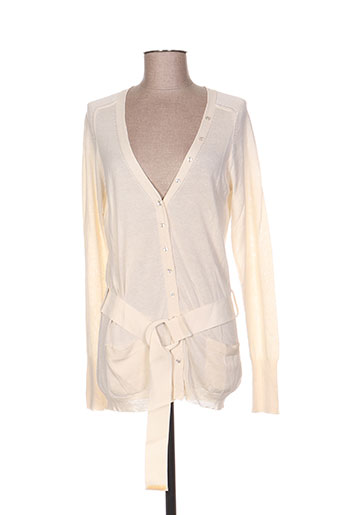 essentiel gilets femme de couleur beige