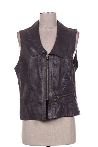 jensen gilets femme de couleur marron