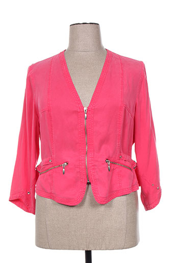 pause cafe vestes femme de couleur rose