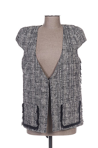 bel air vestes femme de couleur gris