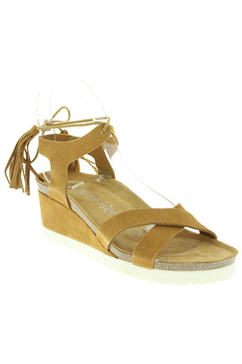 coco et abricot chaussures femme de couleur marron