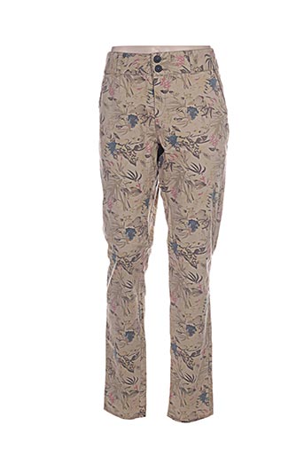 on.you pantalons femme de couleur vert