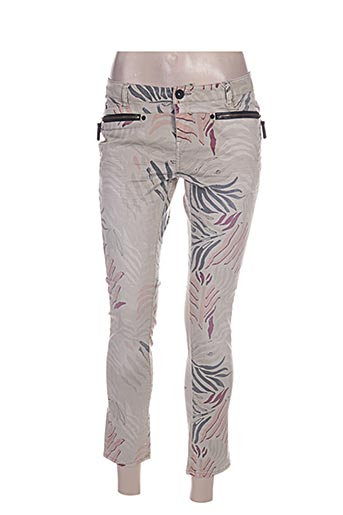 garcia pantalons femme de couleur vert