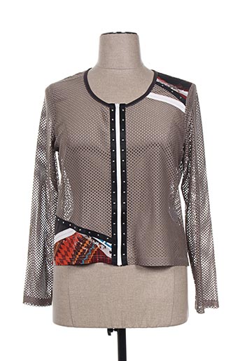 pause cafe gilets femme de couleur beige