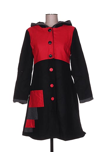 bamboo's manteaux femme de couleur rouge