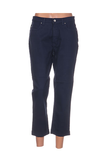 trussardi jeans pantacourts femme de couleur bleu