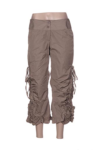 l33 pantacourts femme de couleur marron