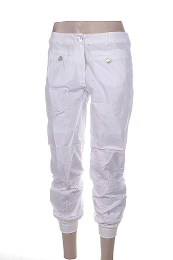 l33 pantacourts femme de couleur blanc
