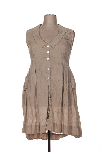 nid d'abeille robes femme de couleur beige