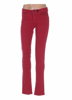 Pantalon casual rouge IKKS pour femme