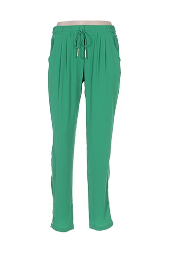 y'coo pantalons femme de couleur vert
