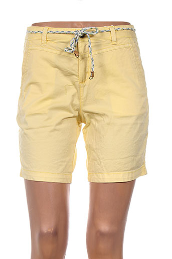 esprit shorts / bermudas femme de couleur jaune