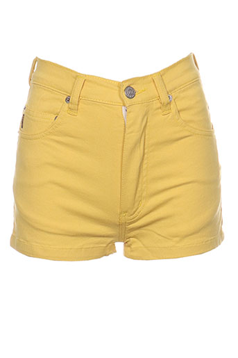 rock'n 'roll shorts / bermudas femme de couleur jaune