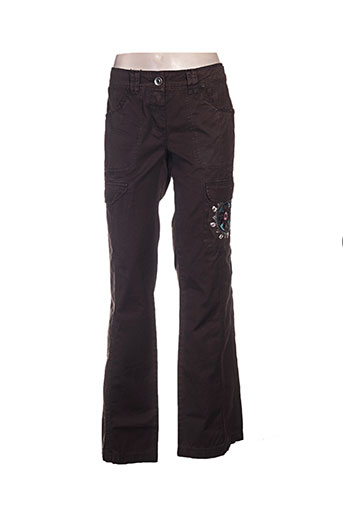 ddp pantalons femme de couleur marron