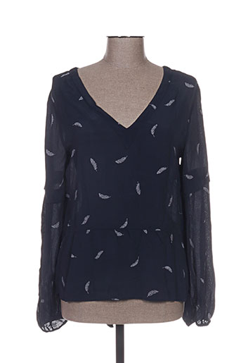 vila chemises femme de couleur bleu