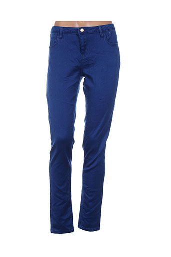 denim co jeans femme de couleur bleu