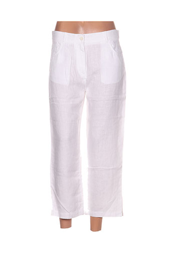 lucchini pantacourts femme de couleur blanc