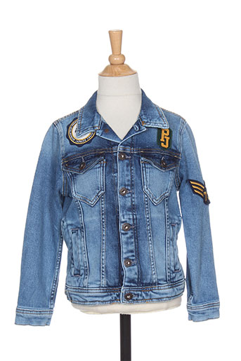 pepe jeans vestes garçon de couleur bleu