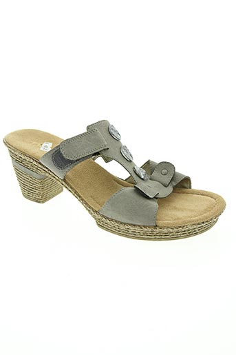rieker chaussures femme de couleur gris