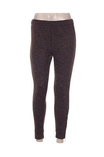 pomme rouge pantalons femme de couleur marron