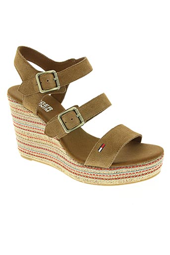 tommy hilfiger chaussures femme de couleur marron